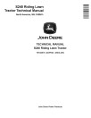 John Deere S240 (SN. from 010001) Lawn Tractors (North America) Technical Manual (TM134619)