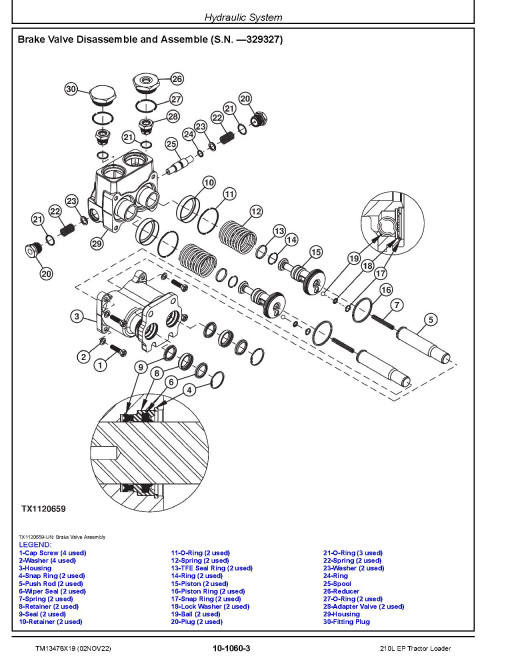 John Deere 210L EP (SN: J892600-895000) Tractor Loaders Repair Manual (TM13476X19) John Deere 210L EP (SN: J892600-895000) Tractor Loaders Repair Manual (TM13476X19)