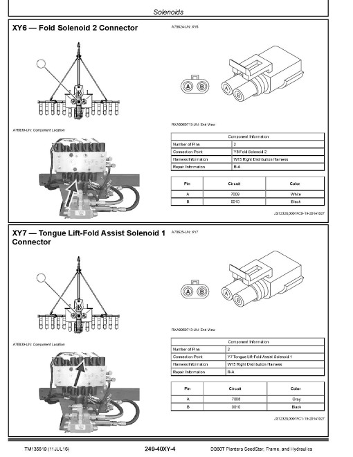 John Deere DB60T Planters SeedStar, Frame, and Hydraulics Diagnostic Manual (TM135619)
