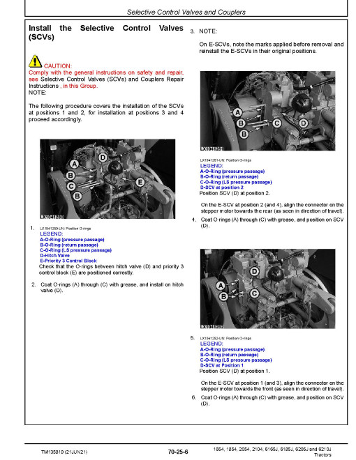 John Deere 6J-1654, 6J-1854, 6J-2054, 6J-2104 China Tractors, 6165J, 6185J, 6205J, 6210J Tractors (Asia, MY15) Repair Manual (TM135819) John Deere 6J-1654, 6J-1854, 6J-2054, 6J-2104 China Tractors, 6165J, 6185J, 6205J, 6210J Tractors (Asia, MY15) Repair Manual (TM135819)