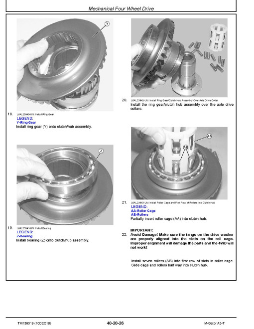 John Deere A3-T (SN: 010000-) Military Gator Utility Vehicles Technical Manual (TM136019) John Deere A3-T (SN: 010000-) Military Gator Utility Vehicles Technical Manual (TM136019)