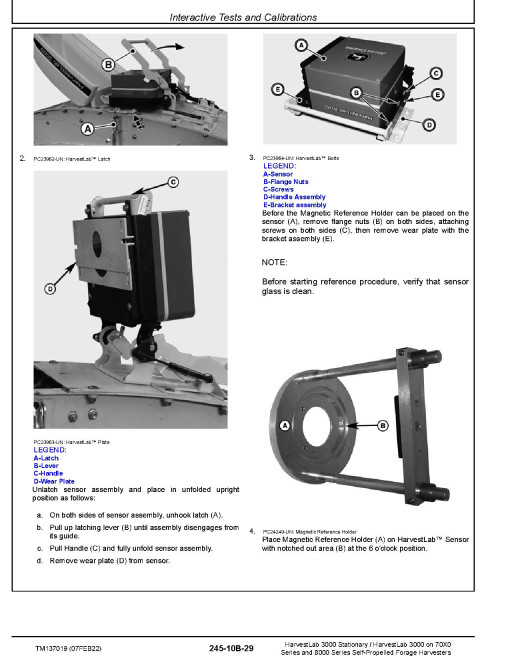 John Deere HarvestLab™ 3000 Systems Technical Manual (TM137019)