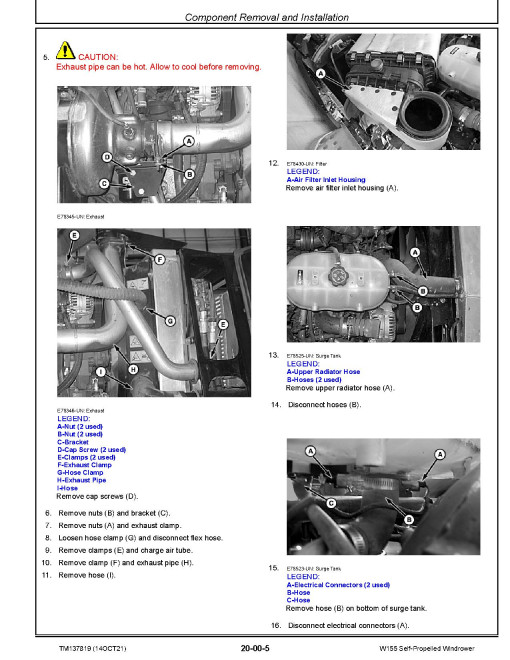 John Deere W155 Self-Propelled Windrowers Technical Manual (TM137819) John Deere W155 Self-Propelled Windrowers Technical Manual (TM137819)