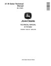 John Deere A1 M-Gator Military Utility Vehicles (SN. from 010001) Technical Manual (TM138319)