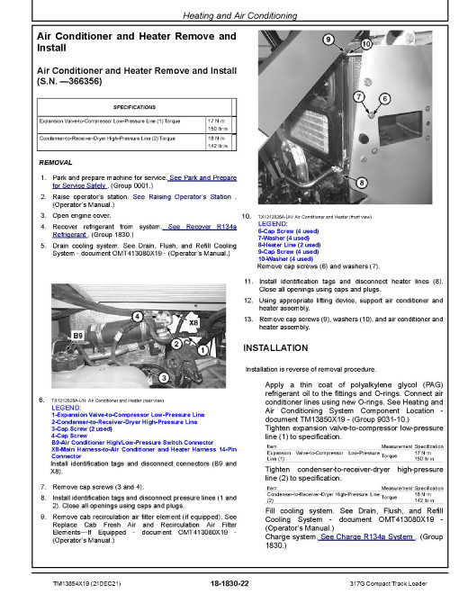 John Deere 317G Compact Track Loaders (SN. from J288093) Repair Manual (TM13854X19) John Deere 317G Compact Track Loaders (SN. from J288093) Repair Manual (TM13854X19)
