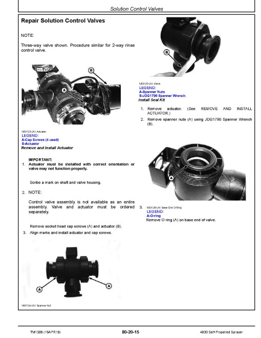 John Deere 4930 Self-Propelled Sprayers Repair Manual (TM1386) John Deere 4930 Self-Propelled Sprayers Repair Manual (TM1386)