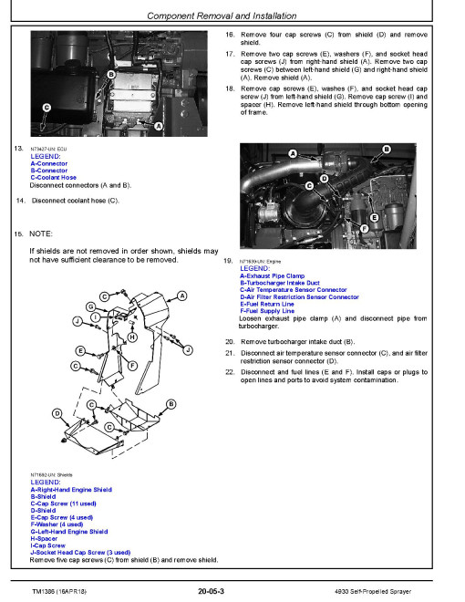 John Deere 4930 Self-Propelled Sprayers Repair Manual (TM1386) John Deere 4930 Self-Propelled Sprayers Repair Manual (TM1386)
