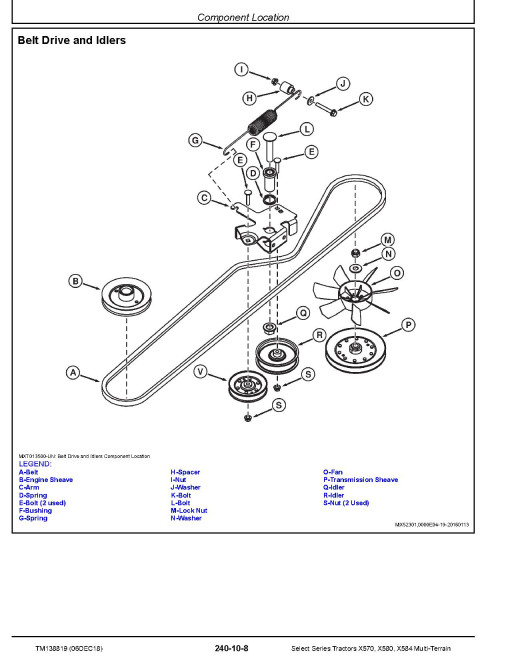 John Deere Select Series X570, X580 and X584 Multi-Terrain Lawn Tractors (SN. from 100001) Technical Manual (TM138819) John Deere Select Series X570, X580 and X584 Multi-Terrain Lawn Tractors (SN. from 100001) Technical Manual (TM138819)