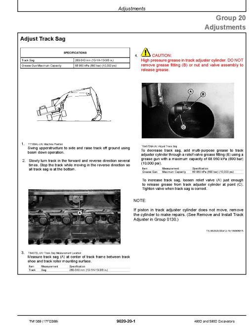 John Deere 490D and 590D Crawler Excavators Operation and Test Manual (TM1389) John Deere 490D and 590D Crawler Excavators Operation and Test Manual (TM1389)