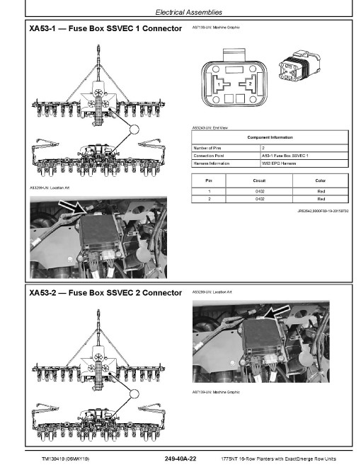 John Deere 1775NT 16 Row Planters with ExactEmerge Row Units (SN: 760100-770111) Diagnostic Manual (TM139419) John Deere 1775NT 16 Row Planters with ExactEmerge Row Units (SN: 760100-770111) Diagnostic Manual (TM139419)