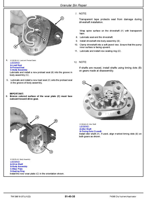 John Deere F4365 Dry Nutrient Applicators Repair Manual (TM139819) John Deere F4365 Dry Nutrient Applicators Repair Manual (TM139819)