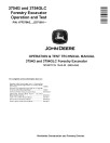 John Deere 3754G and 3754GLC Forestry Excavators (SN. from D371001) Operation and Test Manual (TM14017X19)