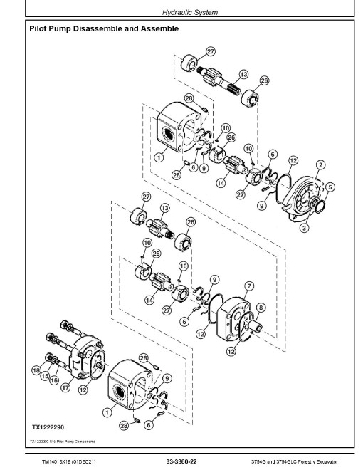 John Deere 3754G and 3754GLC Forestry Excavators Repair Manual (TM14018X19) John Deere 3754G and 3754GLC Forestry Excavators Repair Manual (TM14018X19)