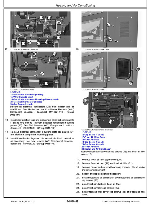 John Deere 3754G and 3754GLC Forestry Excavators (SN. from F371001) Repair Manual (TM14022X19) John Deere 3754G and 3754GLC Forestry Excavators (SN. from F371001) Repair Manual (TM14022X19)