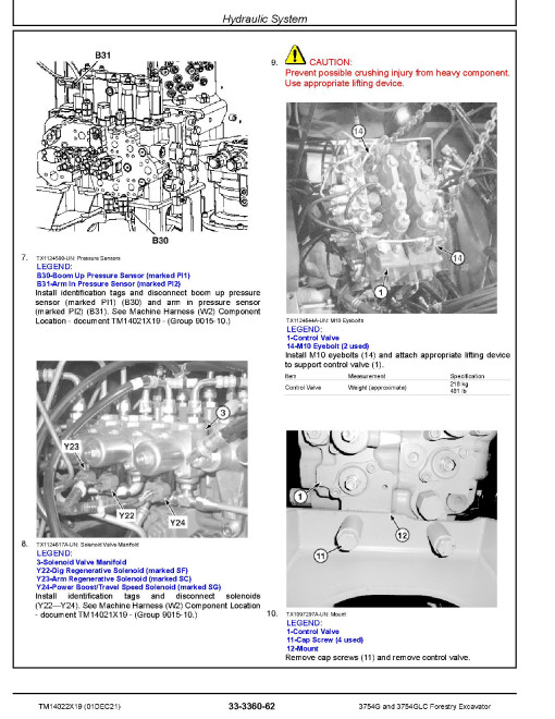John Deere 3754G and 3754GLC Forestry Excavators (SN. from F371001) Repair Manual (TM14022X19) John Deere 3754G and 3754GLC Forestry Excavators (SN. from F371001) Repair Manual (TM14022X19)