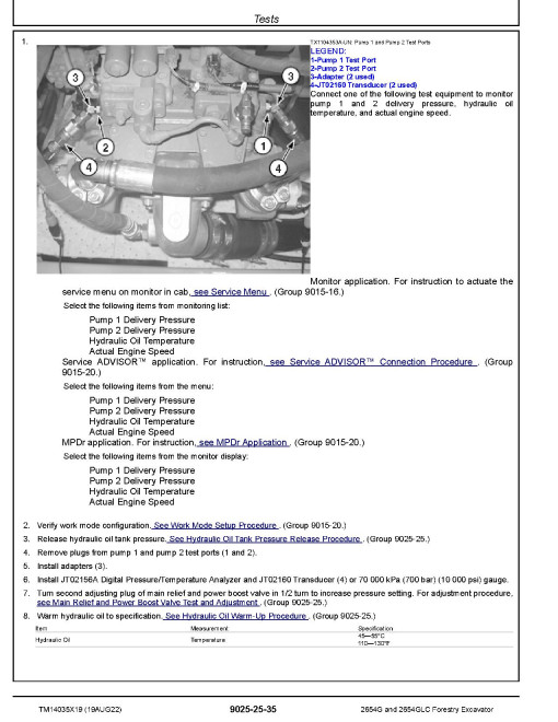 John Deere 2654G (SN from C260001, D260001) Forestry Excavators Operation and Test Manual (TM14035X19) John Deere 2654G (SN from C260001, D260001) Forestry Excavators Operation and Test Manual (TM14035X19)