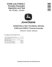 John Deere 2154G and 2154GLC Forestry Excavators (SN. from F212400) Operation and Test Manual (TM14041X19)