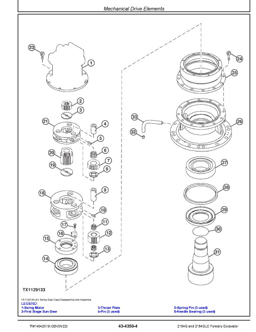 John Deere 2154G and 2154GLC Forestry Excavators (SN. from F212400) Repair Manual (TM14042X19) John Deere 2154G and 2154GLC Forestry Excavators (SN. from F212400) Repair Manual (TM14042X19)