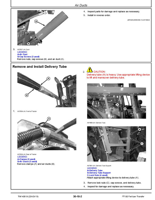 John Deere FT180 Fertilizer Transfers Technical Manual (TM140519) John Deere FT180 Fertilizer Transfers Technical Manual (TM140519)