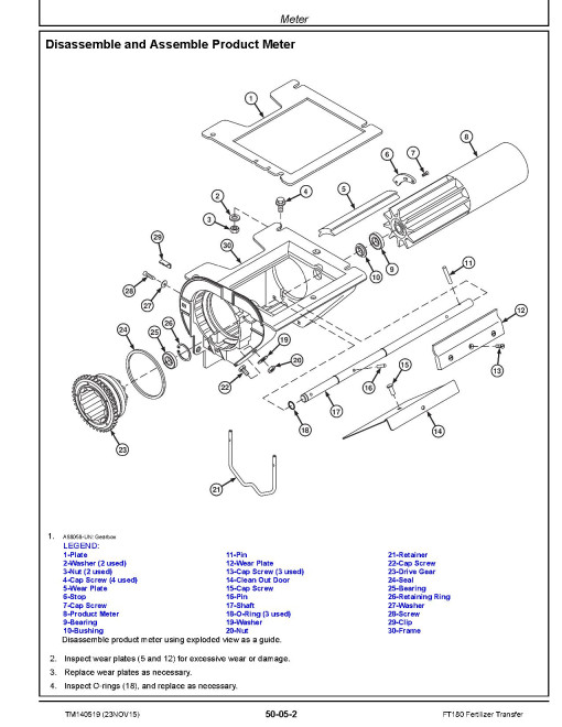 John Deere FT180 Fertilizer Transfers Technical Manual (TM140519) John Deere FT180 Fertilizer Transfers Technical Manual (TM140519)