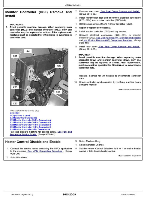 John Deere 135G (SN. from F500001) Crawler Excavators Operation and Test Manual (TM14053X19) John Deere 135G (SN. from F500001) Crawler Excavators Operation and Test Manual (TM14053X19)