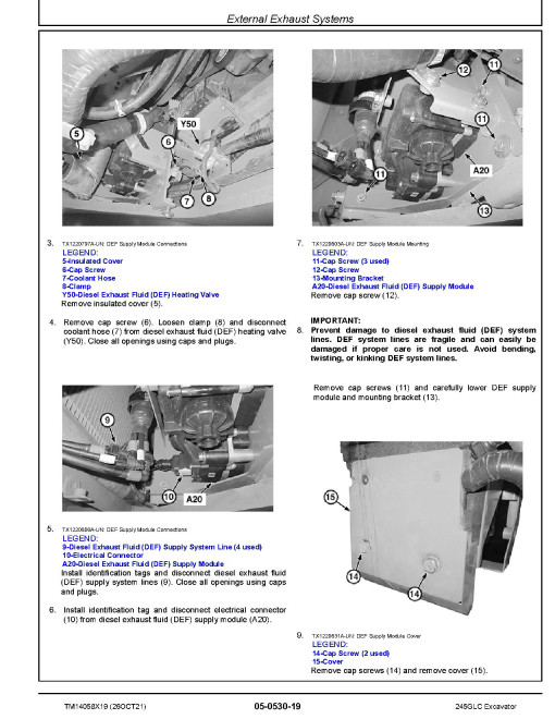 John Deere 245GLC (SN. from F800001) Crawler Excavators Repair Manual (TM14058X19) John Deere 245GLC (SN. from F800001) Crawler Excavators Repair Manual (TM14058X19)