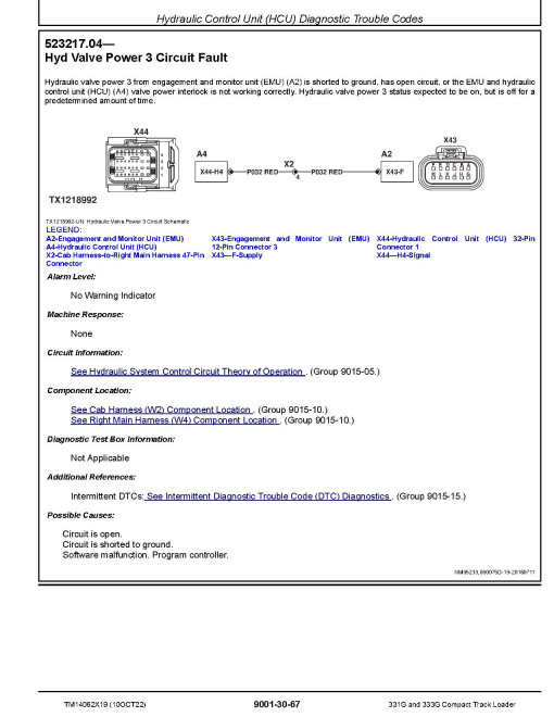 John Deere 331G and 333G Compact Track Loaders (SN. from F300253) Operation and Test Manual (TM14062X19) John Deere 331G and 333G Compact Track Loaders (SN. from F300253) Operation and Test Manual (TM14062X19)