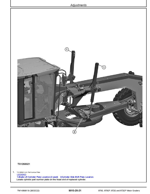 John Deere 670G, 670GP, 672G and 672GP Motor Graders (SN: F678818-680877) Operation and Test Manual (TM14069X19) John Deere 670G, 670GP, 672G and 672GP Motor Graders (SN: F678818-680877) Operation and Test Manual (TM14069X19)