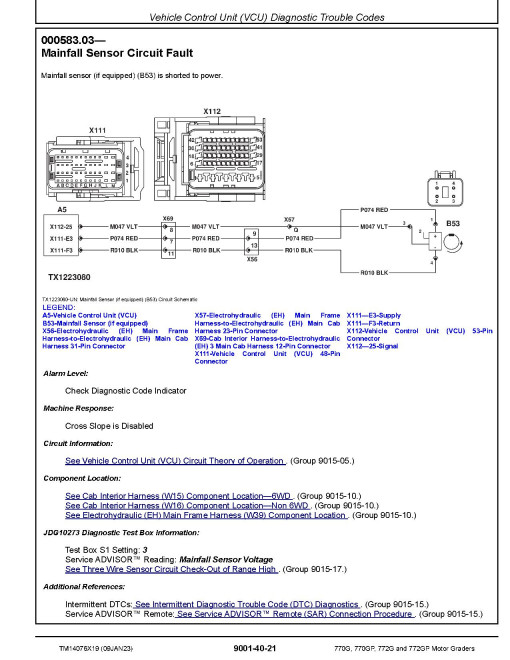 John Deere 770G, 770GP, 772G and 772GP Motor Graders (SN. C678818-680877, D678818-680877) Operation and Test Manual (TM14076X19) John Deere 770G, 770GP, 772G and 772GP Motor Graders (SN. C678818-680877, D678818-680877) Operation and Test Manual (TM14076X19)