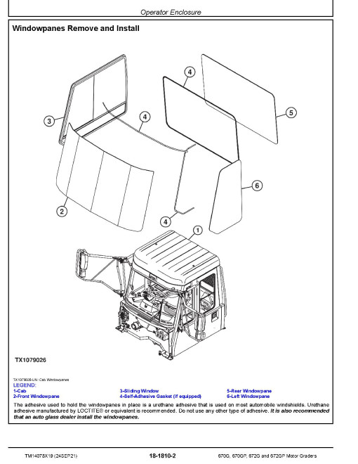 John Deere 670G, 670GP, 672G and 672GP Motor Graders (SN. C678818-680877, D678818-680877) Repair Manual (TM14078X19) John Deere 670G, 670GP, 672G and 672GP Motor Graders (SN. C678818-680877, D678818-680877) Repair Manual (TM14078X19)