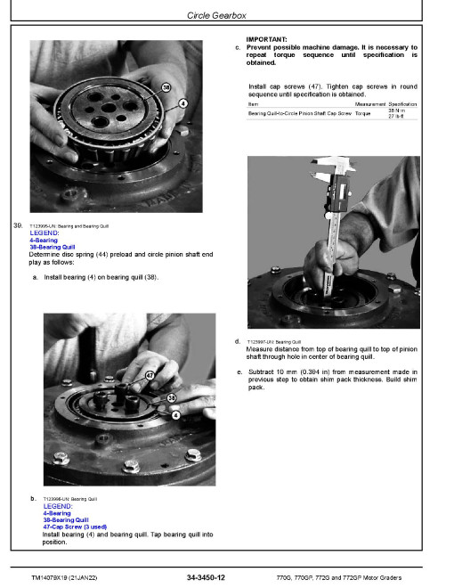 John Deere 770G, 770GP, 772G and 772GP Motor Graders (SN: C678818-680877, D678818-680877) Repair Manual (TM14079X19) John Deere 770G, 770GP, 772G and 772GP Motor Graders (SN: C678818-680877, D678818-680877) Repair Manual (TM14079X19)