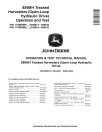 John Deere 859MH Harvesters (Open-Loop Hydraulic Drive) Operation and Test Manual (TM14095X19)