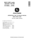 John Deere 624K-II (SN. from C677549, D677549) 4WD Loaders Operation and Test Manual (TM14147X19)