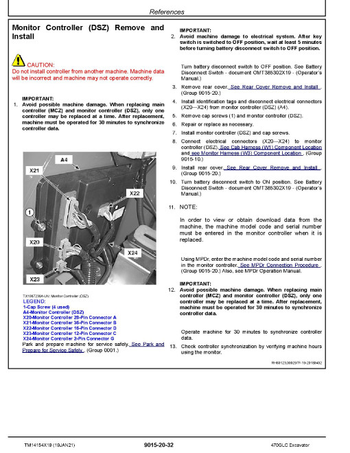 John Deere 470GLC (SN. from D473001) Crawler Excavators Operation and Test Manual (TM14154X19) John Deere 470GLC (SN. from D473001) Crawler Excavators Operation and Test Manual (TM14154X19)