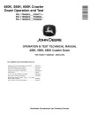 John Deere 450K, 550K and 650K Crawler Dozers (SN. from F304771) Operation and Test Manual (TM14162X19)