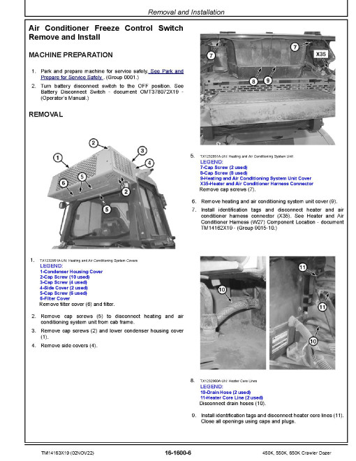 John Deere 450K, 550K and 650K Crawler Dozers (SN. from F304771) Repair Manual (TM14163X19) John Deere 450K, 550K and 650K Crawler Dozers (SN. from F304771) Repair Manual (TM14163X19)