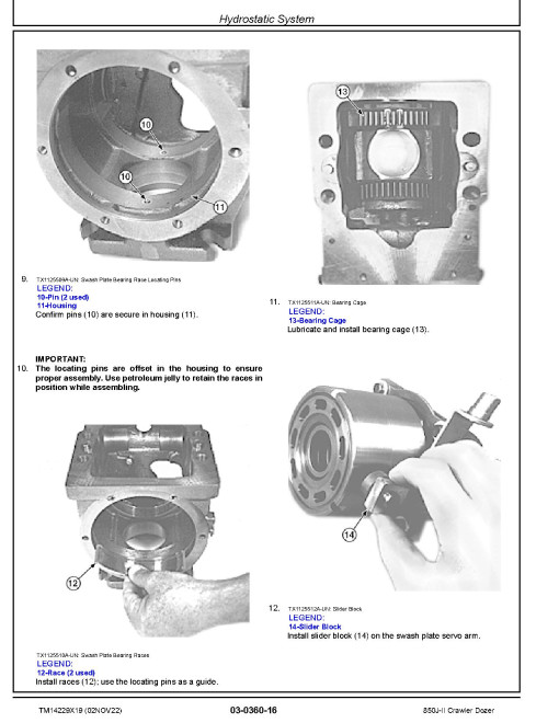 John Deere 850J-II (SN: C306799-354851) Crawler Dozers Repair Manual (TM14229X19) John Deere 850J-II (SN: C306799-354851) Crawler Dozers Repair Manual (TM14229X19)