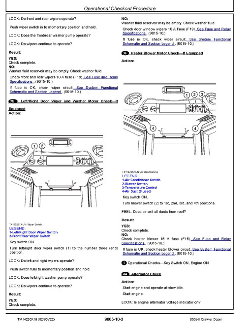 John Deere 850J-II (SN: D306725-323043) Crawler Dozers Operation and Test Manual (TM14230X19) John Deere 850J-II (SN: D306725-323043) Crawler Dozers Operation and Test Manual (TM14230X19)