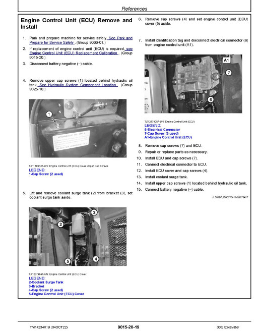John Deere 30G (SN. from K265001) Compact Excavators Operation and Test Manual (TM14234X19) John Deere 30G (SN. from K265001) Compact Excavators Operation and Test Manual (TM14234X19)