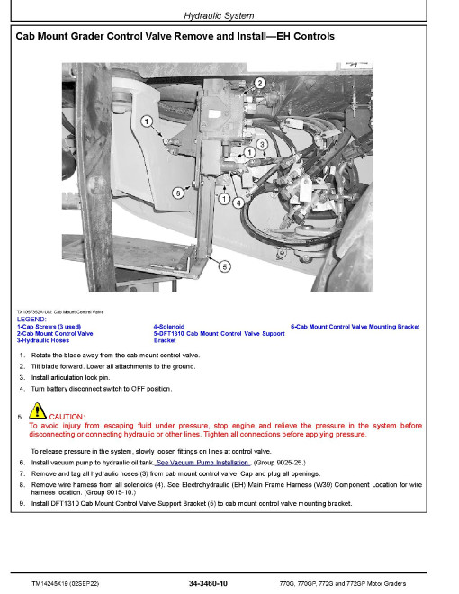 John Deere 770G, 770GP, 772G and 772GP Motor Graders (SN. from F680878, L700954) Repair Manual (TM14245X19) John Deere 770G, 770GP, 772G and 772GP Motor Graders (SN. from F680878, L700954) Repair Manual (TM14245X19)