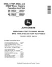 John Deere 670G, 670GP, 672G and 672GP Motor Graders (SN. from C680878, D680878) Operation and Test Manual (TM14252X19)