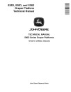 John Deere 525D, 530D and 536D Draper Platforms Technical Manual (TM142719)