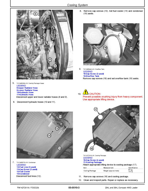John Deere 204L and 304L Compact 4WD Loaders (SN. from B040073) Repair Manual (TM14272X19) John Deere 204L and 304L Compact 4WD Loaders (SN. from B040073) Repair Manual (TM14272X19)