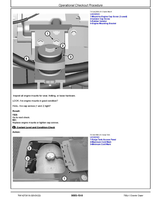 John Deere 700J-II (SN. from D000001) Crawler Dozers Operation and Test Manual (TM14273X19) John Deere 700J-II (SN. from D000001) Crawler Dozers Operation and Test Manual (TM14273X19)