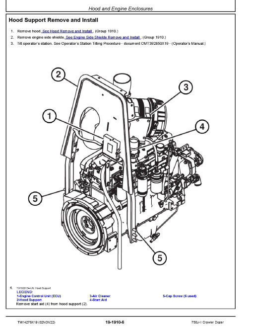 John Deere 750J-II (SN. from D000001) Crawler Dozers Repair Manual (TM14276X19) John Deere 750J-II (SN. from D000001) Crawler Dozers Repair Manual (TM14276X19)