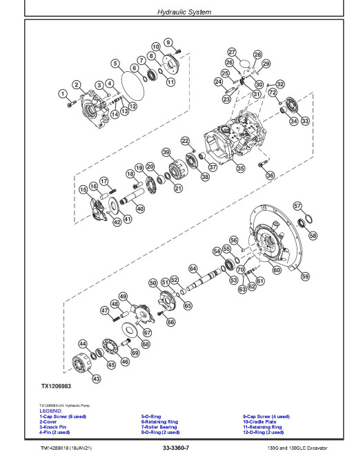 John Deere 130G and 130GLC Crawler Excavators (SN. from D040001) Repair Manual (TM14289X19) John Deere 130G and 130GLC Crawler Excavators (SN. from D040001) Repair Manual (TM14289X19)