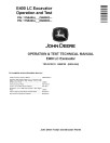 John Deere E400LC (SN. from C600002, D600002) Crawler Excavators Operation and Test Manual (TM14315X19)