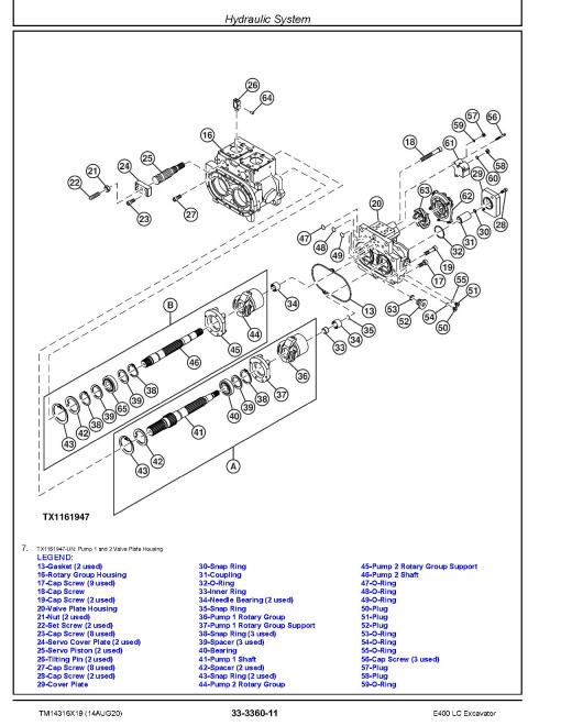 John Deere E400LC (SN. from C600002, D600002) Crawler Excavators Repair Manual (TM14316X19) John Deere E400LC (SN. from C600002, D600002) Crawler Excavators Repair Manual (TM14316X19)