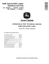 John Deere 944K Hybrid 4WD Loaders (SN: F690605-703599, from L703600) Operation and Test Manual (TM14317X19)