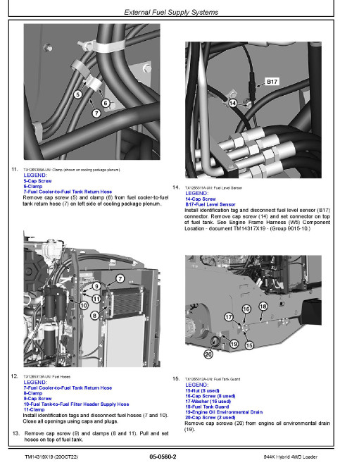 John Deere 944K Hybrid 4WD Loaders (SN: F690605-703599, from L703600) Repair Manual (TM14319X19) John Deere 944K Hybrid 4WD Loaders (SN: F690605-703599, from L703600) Repair Manual (TM14319X19)